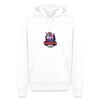 Teneriffa 2024 Einhorn - Männer Premium Bio Hoodie - Weiß - Vorne - Nico (187cm)