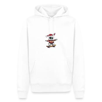 Hase Weihnachten Lustig - Männer Premium Bio Hoodie - Weiß - Vorne - Nico (187cm)
