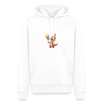 dinosaure t-rex anniversaire bébé - Sweat à capuche Premium bio Homme - blanc - Devant - Nico (187cm)