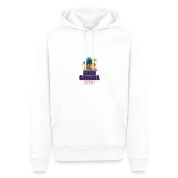 Gran Canaria 2025 Urlaub Palmen - Männer Premium Bio Hoodie - Weiß - Vorne - Nico (187cm)