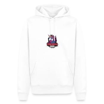 Teneriffa 2025 Einhorn - Männer Premium Bio Hoodie - Weiß - Vorne - Nico (187cm)