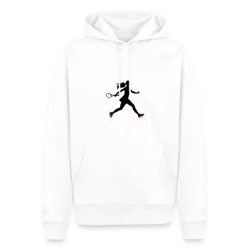 Tennis Spielerin Symbol - Männer Premium Bio Hoodie - Weiß - Vorne - Nico (187cm)