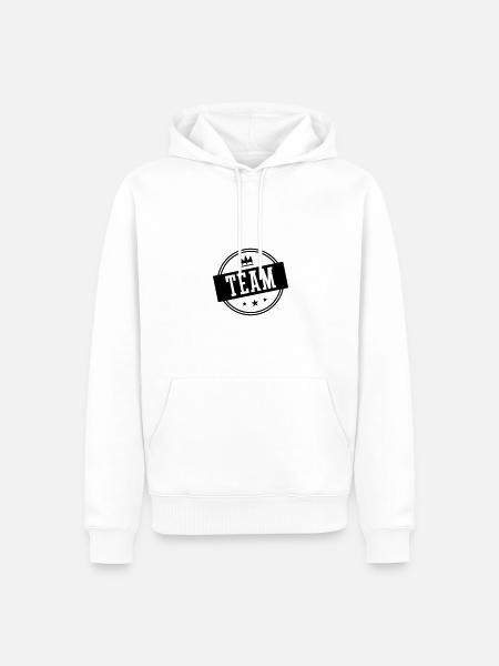 Team Circle - Men’s Premium Organic Hoodie - white