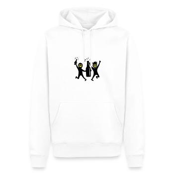 Fête Équipe Bière Enterrement de vie de jeune fille - Sweat à capuche Premium bio Homme - blanc - Devant - Nico (187cm)