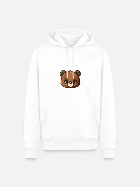 Cuddly Bear Sweet Bear - Men’s Premium Organic Hoodie - white