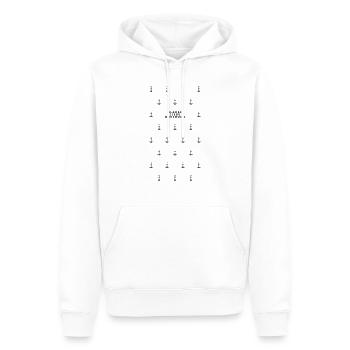 Glaube Liebe Hoffnung Faith Love Hope Gott Jesus - Männer Premium Bio Hoodie - Weiß - Vorne - Nico (187cm)