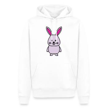 hase comic - Männer Premium Bio Hoodie - Weiß - Vorne - Nico (187cm)