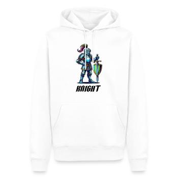 ritter comic - Männer Premium Bio Hoodie - Weiß - Vorne - Nico (187cm)