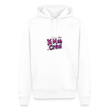 Fête de Noël de l’équipage de Noël - Sweat à capuche Premium bio Homme - blanc - Devant - Nico (187cm)