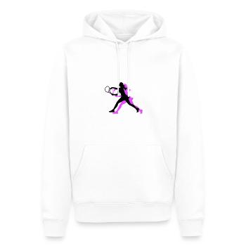 Tennis Spielerin Symbol - Männer Premium Bio Hoodie - Weiß - Vorne - Nico (187cm)