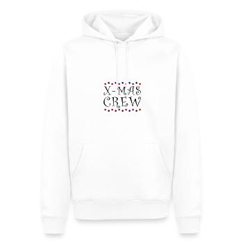 L’équipe de Noël de l’équipe X Mas - Sweat à capuche Premium bio Homme - blanc - Devant - Nico (187cm)
