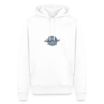 Talentfrei Talentförderung Personal Coaching - Männer Premium Bio Hoodie - Weiß - Vorne - Nico (187cm)