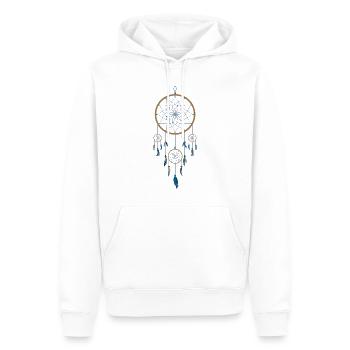 Traumfänger - Männer Premium Bio Hoodie - Weiß - Vorne - Nico (187cm)