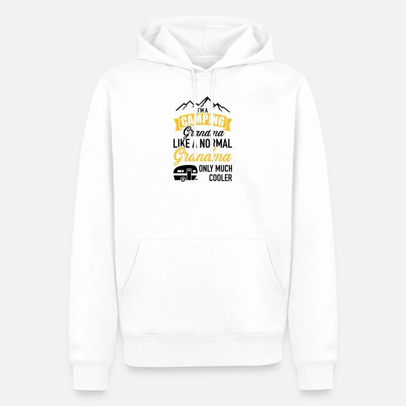 Wohnwagen - Männer Premium Bio Hoodie - Weiß