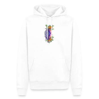 Vulva Brain - Männer Premium Bio Hoodie - Weiß - Vorne - Nico (187cm)