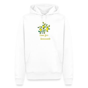 time for lemonade zitronen - Männer Premium Bio Hoodie - Weiß - Vorne - Nico (187cm)