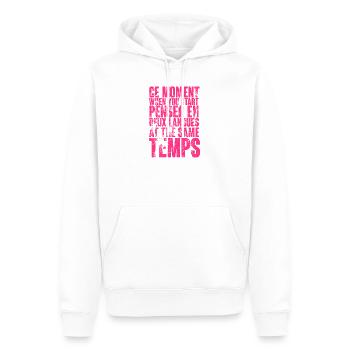 COOL SAYING FOR MULTILINGUALS, INTERNATIONAL - Men’s Premium Organic Hoodie - white - Front - Nico (187cm)