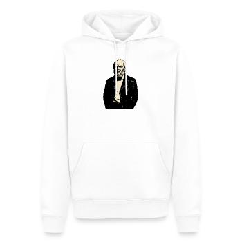 Socrates as rebellious punk rocker - Men’s Premium Organic Hoodie - white - Front - Nico (187cm)
