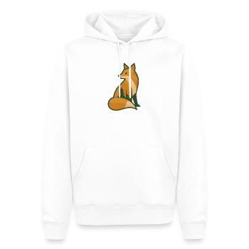Waldfuchs - Männer Premium Bio Hoodie - Weiß - Vorne - Nico (187cm)