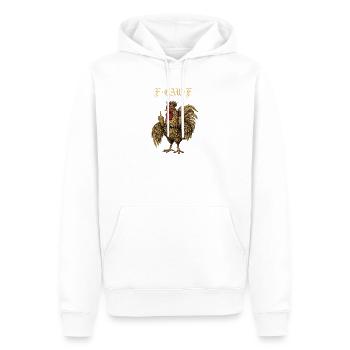  F-Caw-F Chicken Huhn Lustig Geschenk - Männer Premium Bio Hoodie - Weiß - Vorne - Nico (187cm)