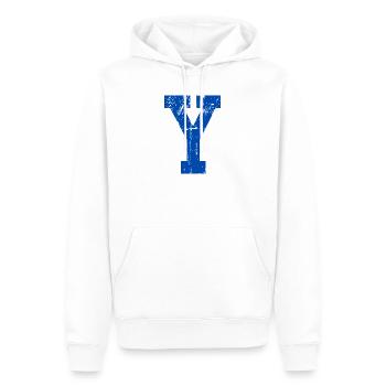 Letter y Retro Sport - Männer Premium Bio Hoodie - Weiß - Vorne - Nico (187cm)