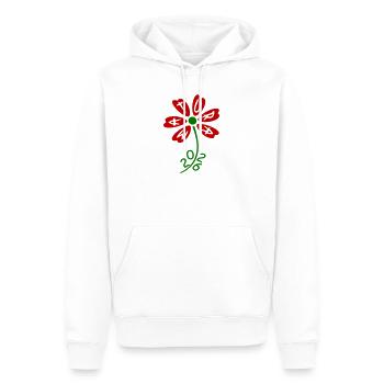 Matura 2026 - Männer Premium Bio Hoodie - Weiß - Vorne - Nico (187cm)
