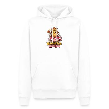 Kartoffel-Königin | Kartoffelkönigin (md) - Männer Premium Bio Hoodie - Weiß - Vorne - Nico (187cm)