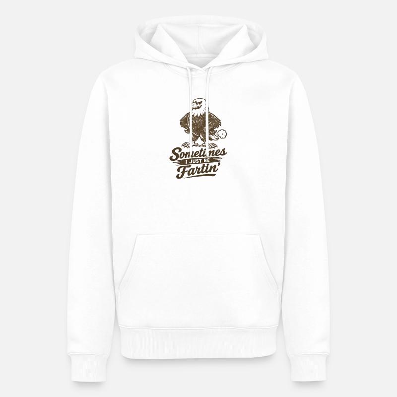 Manchmal furze ich einfach nur. - Männer Premium Bio Hoodie - Weiß