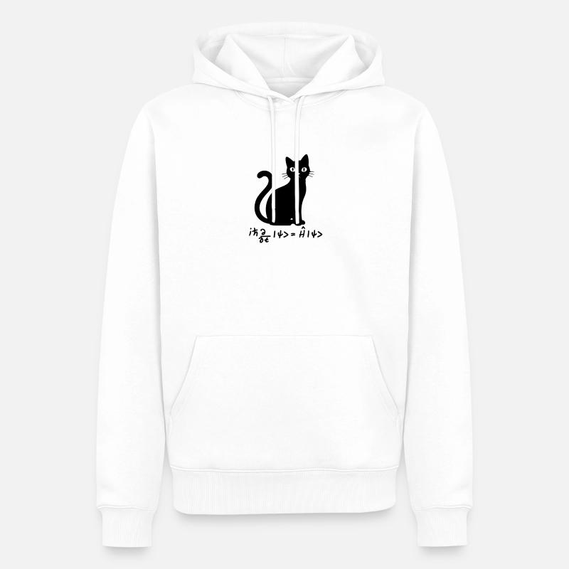 Équation de Schödinger - Sweat à capuche Premium bio Homme - blanc