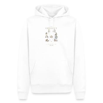 Odyssee Segel der Helden - Männer Premium Bio Hoodie - Weiß - Vorne - Nico (187cm)