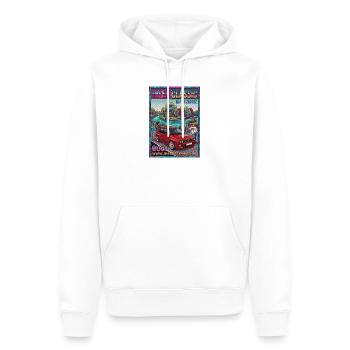 Insel Classic 90er Car Szene Uhyst Spree Lausitz - Männer Premium Bio Hoodie - Weiß - Vorne - Nico (187cm)