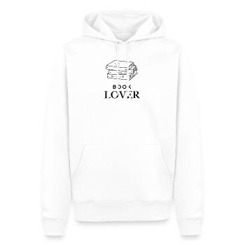 Book Lover - Männer Premium Bio Hoodie - Weiß - Vorne - Nico (187cm)