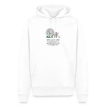 Hirte und Herde: komische Szene - Männer Premium Bio Hoodie - Weiß - Vorne - Nico (187cm)