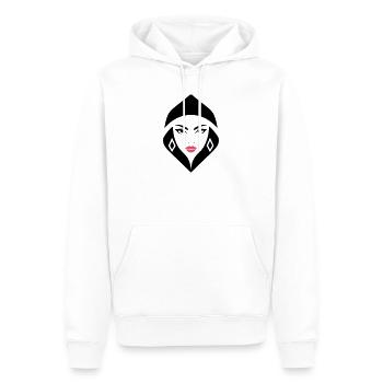 Cobra Queen – powerful, feminine, and commanding - Men’s Premium Organic Hoodie - white - Front - Nico (187cm)