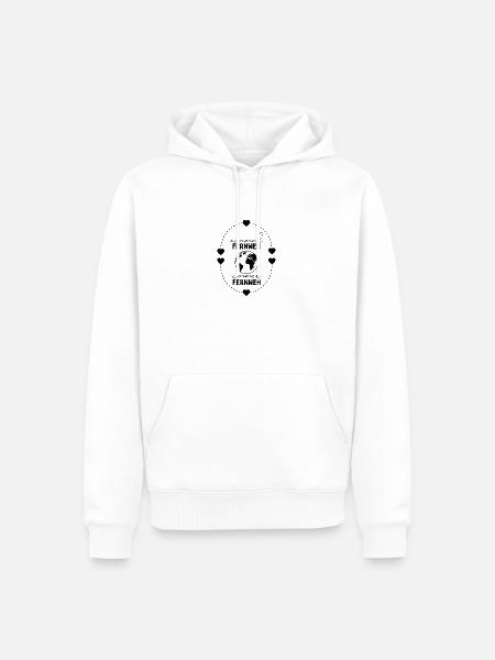 Einmal Fernweh immer Fernweh Reisespruch - Männer Premium Bio Hoodie - Weiß