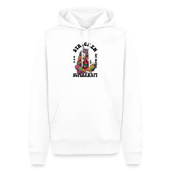 Stricken Strickerin Stricker - Männer Premium Bio Hoodie - Weiß - Vorne - Nico (187cm)