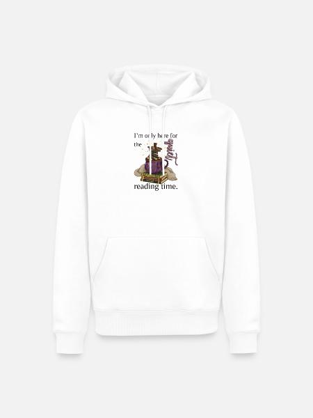 Büchertee-Zauber im Becher - Männer Premium Bio Hoodie - Weiß