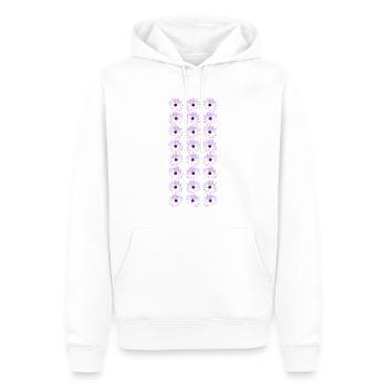 Marguerites - Sweat à capuche Premium bio Homme - blanc - Devant - Nico (187cm)