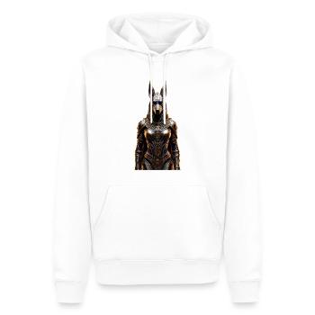 Anubis female - Men’s Premium Organic Hoodie - white - Front - Nico (187cm)