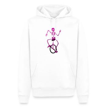 monocycle monocycle einradsport artiste monocycliste - Sweat à capuche Premium bio Homme - blanc - Devant - Nico (187cm)
