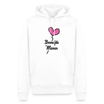 MAMA. MUTTERTAG. SCHÖNEN MUTTERTAG - Männer Premium Bio Hoodie - Weiß - Vorne - Nico (187cm)