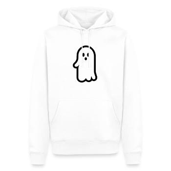 Geist - Männer Premium Bio Hoodie - Weiß - Vorne - Nico (187cm)