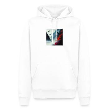 rainbow life - Männer Premium Bio Hoodie - Weiß - Vorne - Nico (187cm)