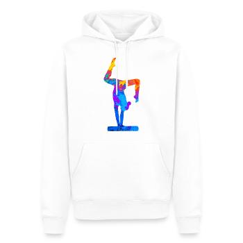 Gymnastics Artistic Gymnastics Women Gift - Men’s Premium Organic Hoodie - white - Front - Nico (187cm)