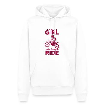 Motorcycle Motocross Bike Racing Motorsport - Men’s Premium Organic Hoodie - white - Front - Nico (187cm)