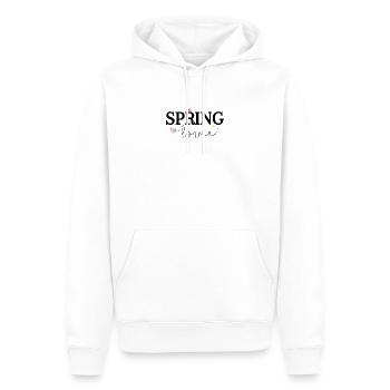Spring Lover - Männer Premium Bio Hoodie - Weiß - Vorne - Nico (187cm)