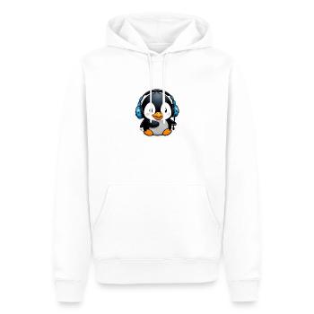 Cute Penguin - Men’s Premium Organic Hoodie - white - Front - Nico (187cm)