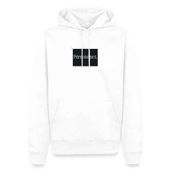 Père-sistant - Sweat à capuche Premium bio Homme - blanc - Devant - Nico (187cm)