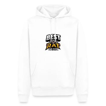 Rat - Men’s Premium Organic Hoodie - white - Front - Nico (187cm)