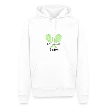 Tennis - Men’s Premium Organic Hoodie - white - Front - Nico (187cm)